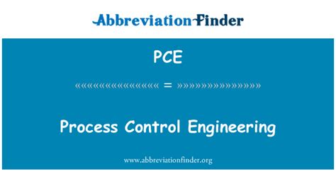 pce meaning engineering